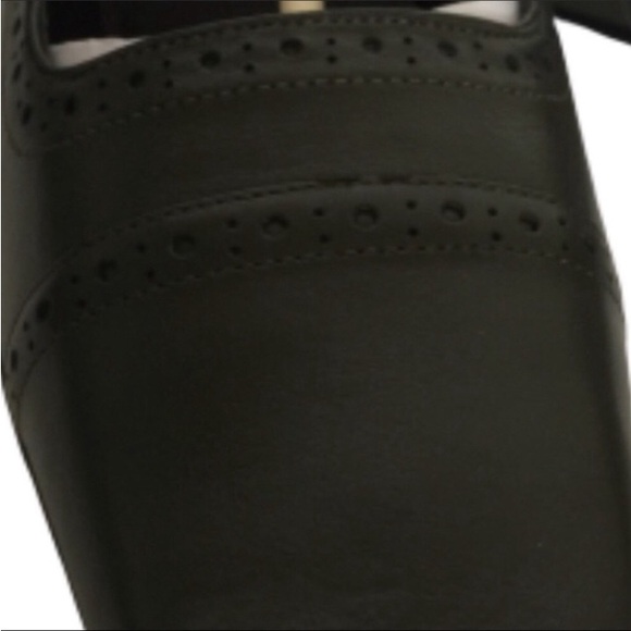 VINTAGE CYNTHIA TAYLOR Heels Leather Green Square Toe Women’s Size 10M NWOT - Picture 4 of 13